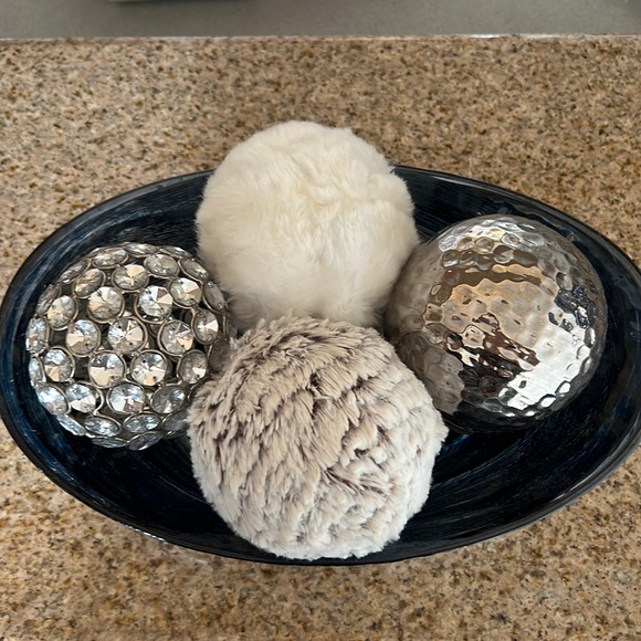 Pier 1 Accents Pier Decorative Bowl And Orb Set Poshmark